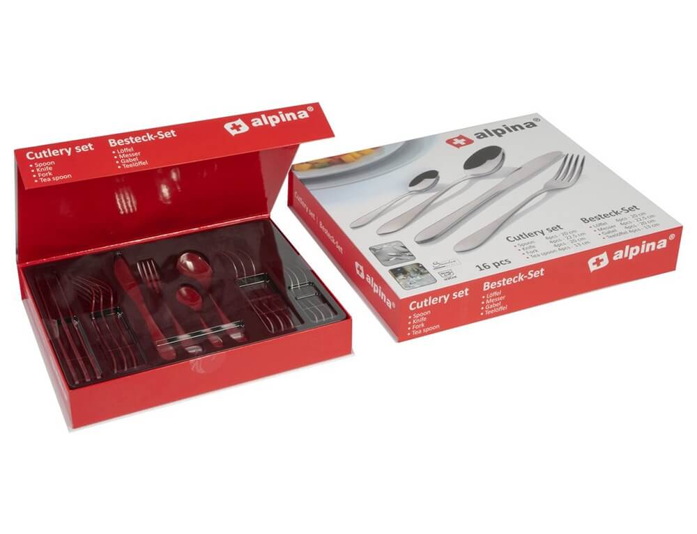 Μαχαιροπίρουνα Cutlery Set 16Pc Alpina Ss18/0 Cb Mirror Polish