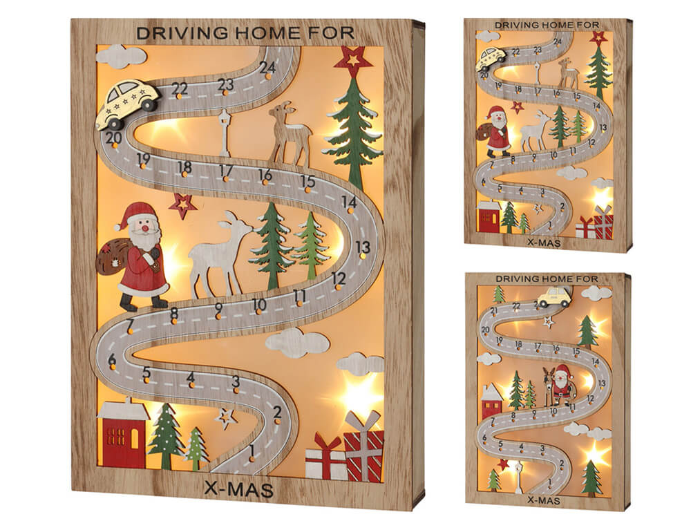 Μαγικά Ημερολόγια Advent Calendar Road With Led Dh8065370