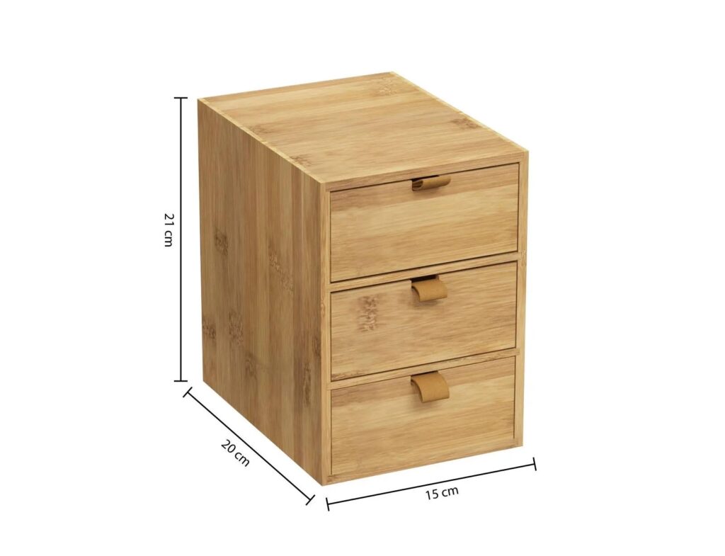 Organizers & Θήκες Τακτοποίησης 3 Drawer Bam Leather Box Tidy Marque : Five