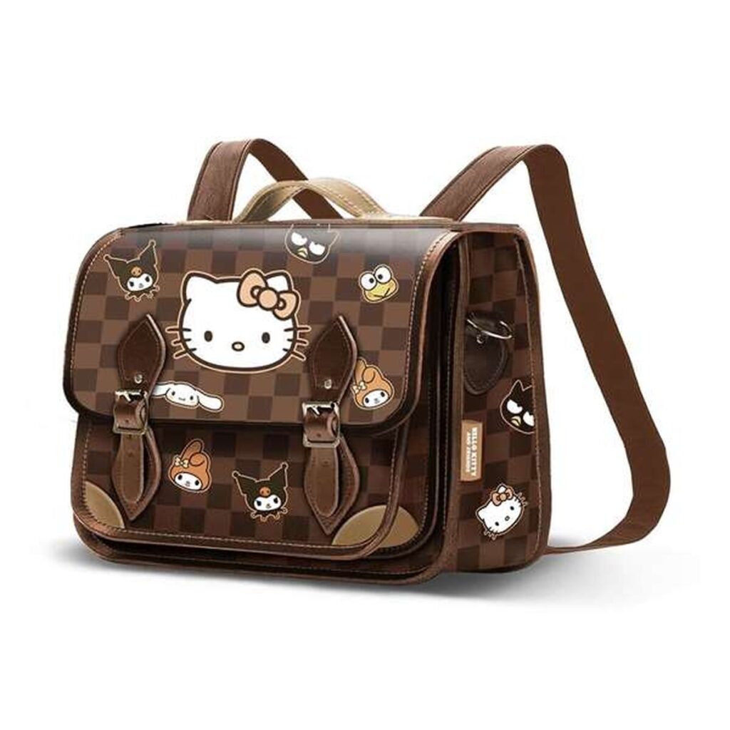 Παιδική Τσάντα Hello Kitty Καφέ 20 X 27 X 11,5 CM