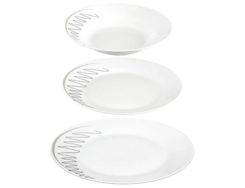 Πιάτα - Σετ Δείπνου/Καφέ 18Pcs Set Tableware Esquisse 140594