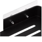 Ραφιέρες Ντουζ Black Alu Shelf With Sticker 200118