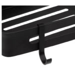 Ραφιέρες Ντουζ Black Alu Shelf With Sticker 200118