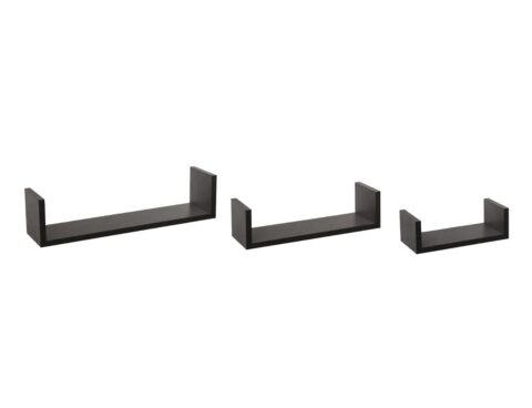 Ραφιέρες/Ράφια Τοίχου Wall Shelf Edge Black X3 Marque : Five