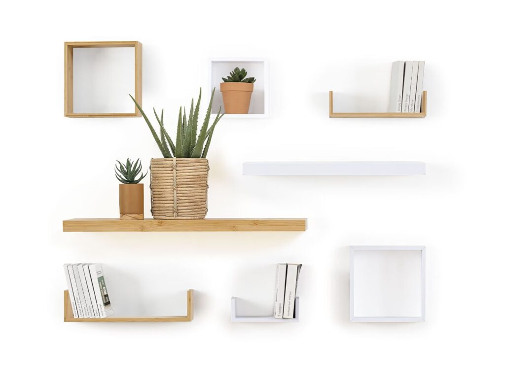 Ραφιέρες/Ράφια Τοίχου Wall Shelf Edge White X3 Marque : Five
