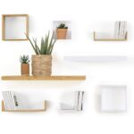 Ραφιέρες/Ράφια Τοίχου Wall Shelf Edge White X3 Marque : Five