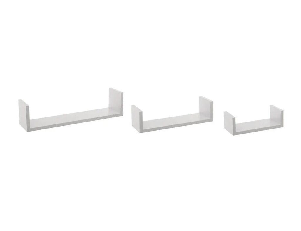 Ραφιέρες/Ράφια Τοίχου Wall Shelf Edge White X3 Marque : Five