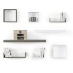 Ραφιέρες/Ράφια Τοίχου Wall Shelf Edge White X3 Marque : Five
