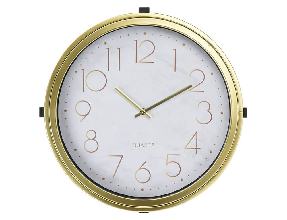 Ρολόγια Εσωτερικού Χώρου Table Clock Residence 42X40Cm Gold Hz1961990