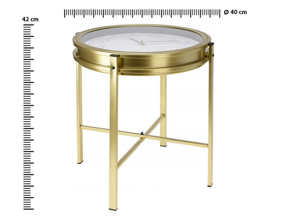 Ρολόγια Εσωτερικού Χώρου Table Clock Residence 42X40Cm Gold Hz1961990
