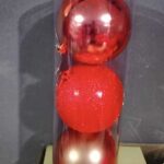 Σετ Χριστουγεννιάτικες μπάλες - 15cm - 3pcs - 326130 - Red