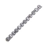 Σετ Χριστουγεννιάτικες μπάλες - 8cm - 12pcs - 326055 - Silver