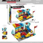 Σετ κατασκευών DIY με τουβλάκια & τσουλήθρες - 699-6 - 917489