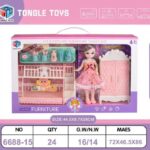 Σετ κούκλα με αξεσουάρ σπιτιού - 6688-15-DIY - 917466