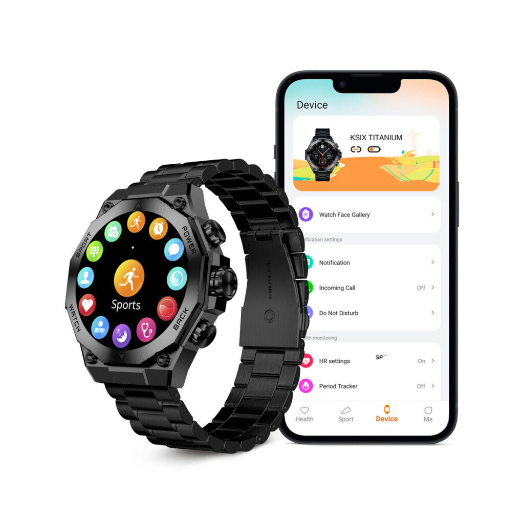 Smartwatch KSIX Titanium Μαύρο 1,43"
