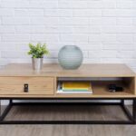 Τραπεζάκια Σαλονιού Abbott Metal And Wood Low Table M1 Hd6624