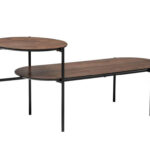 Τραπεζάκια Σαλονιού Kemi 2Sh Waln Coffee Table Atmosphera 197757A