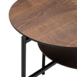Τραπεζάκια Σαλονιού Kemi 2Sh Waln Coffee Table Atmosphera 197757A