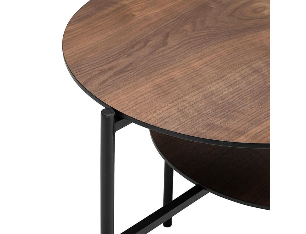 Τραπεζάκια Σαλονιού Kemi 2Sh Waln Coffee Table Atmosphera 197757A