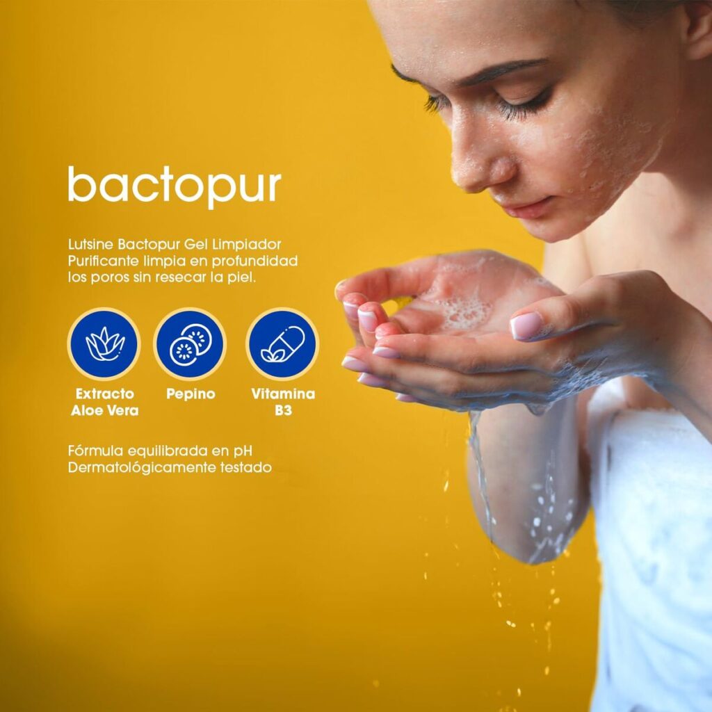 Τζελ Καθαριστικό Προσώπου Lutsine BACTOPUR 200 ml