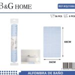 Αντιολισθητικό πατάκι μπάνιου - M0842 - 36x66cm - Light Blue - 21086