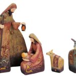Χριστουγεννιάτικες Φιγούρες Nativity-Set 4Pcs Polyresin 6-22Cm