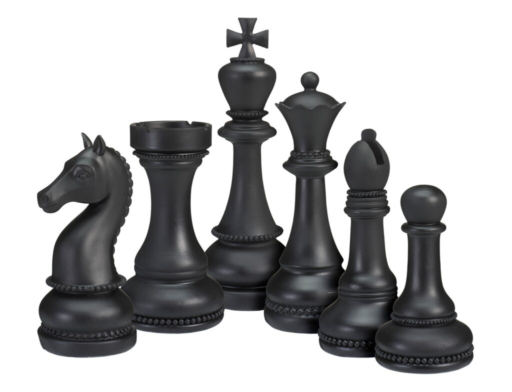 Διακόσμητικά Στοιχεία Chess Set 6Pcs Black
