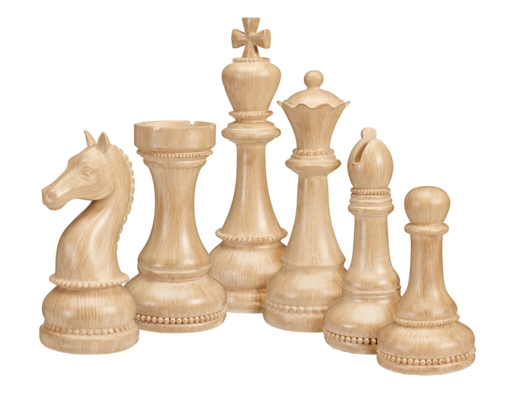 Διακόσμητικά Στοιχεία Chess Set 6Pcs Wood Color