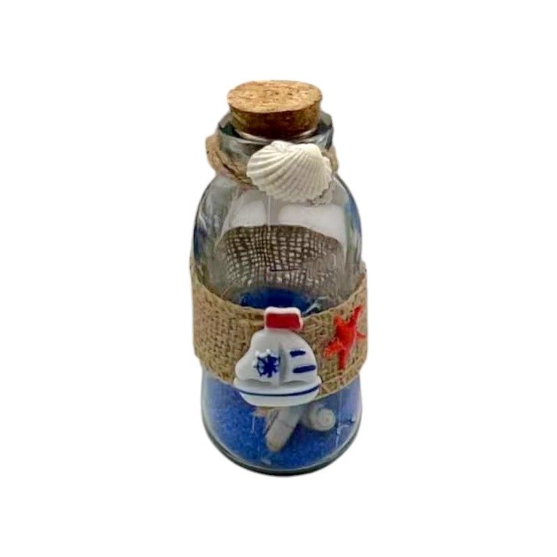 Διακοσμητικό Souvenir - Μπουκαλάκι με κοχύλια - 6pcs - 251742