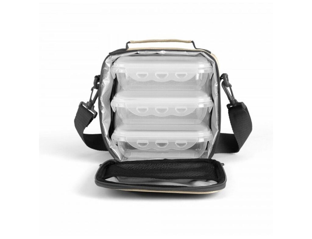 Δοχεία Φαγητού & Lunch Box Livoo Set Carrying Lunch Box Beige