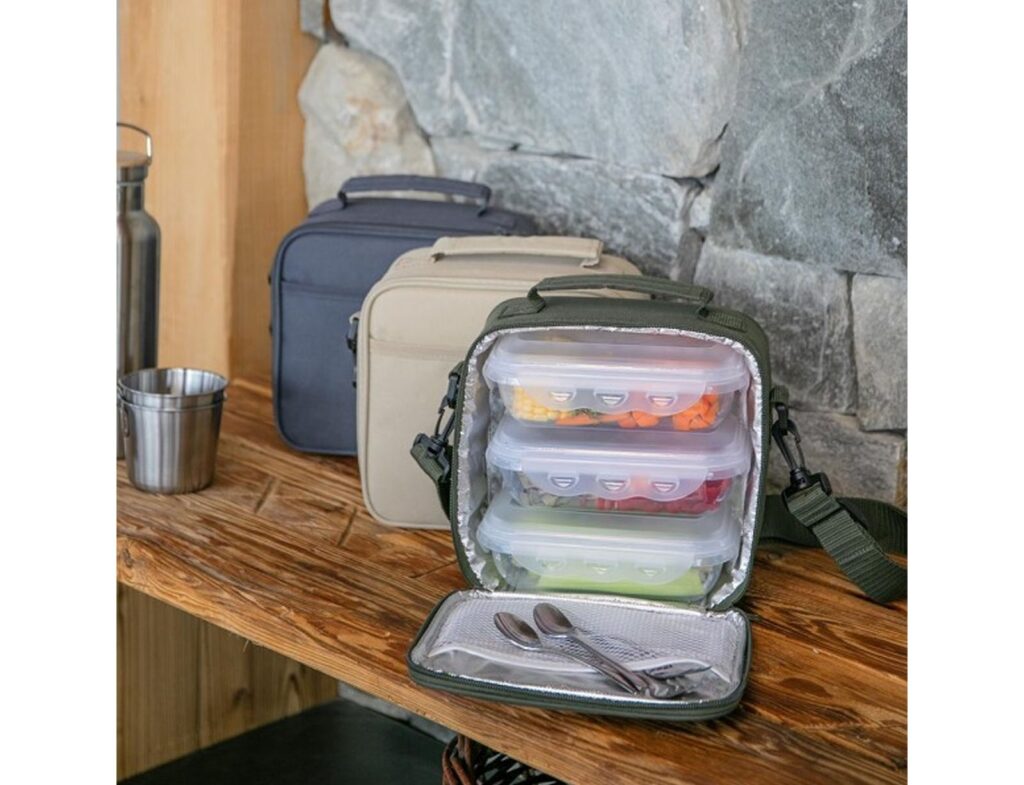 Δοχεία Φαγητού & Lunch Box Livoo Set Carrying Lunch Box Cream