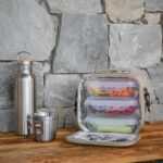 Δοχεία Φαγητού & Lunch Box Livoo Set Carrying Lunch Box Cream
