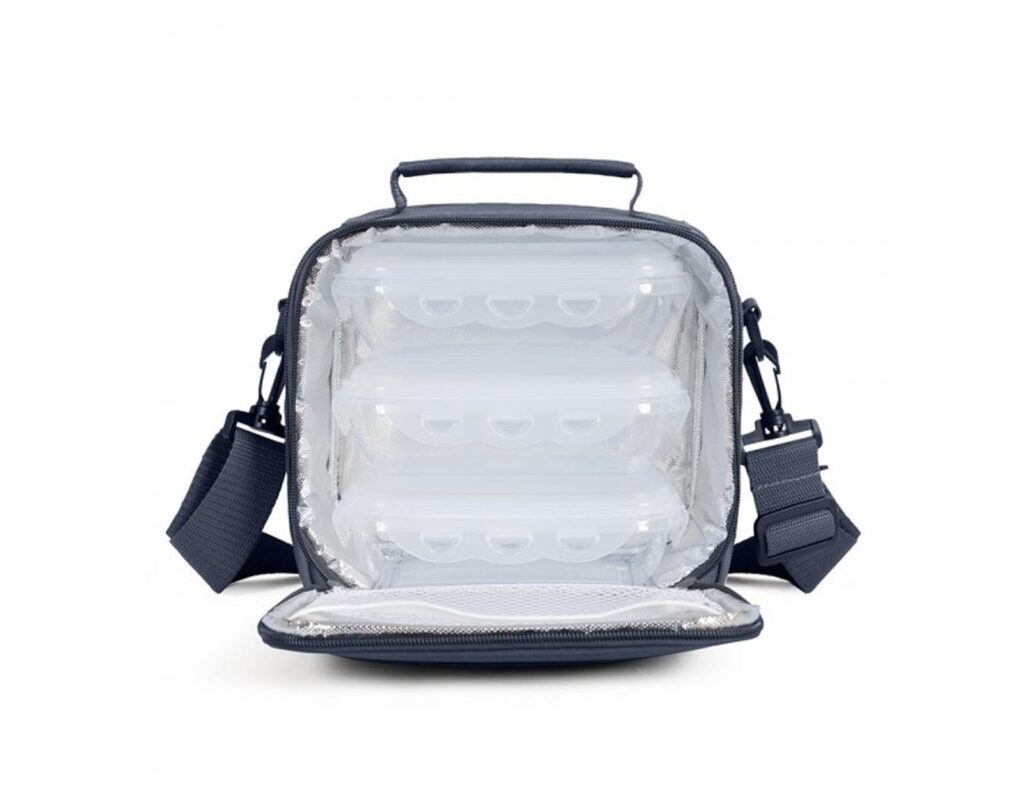 Δοχεία Φαγητού & Lunch Box Livoo Set Carrying Lunch Box Grey