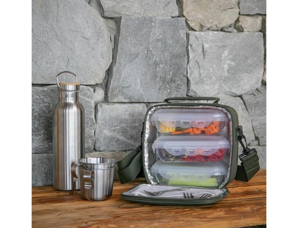 Δοχεία Φαγητού & Lunch Box Set Carrying Lunch Box - Green
