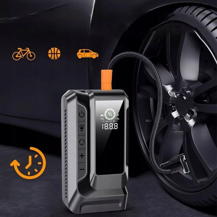 Εκκινητής μπαταρίας οχημάτων Jump Starter & αεροσυμπιεστής - W11905-08 - 170819