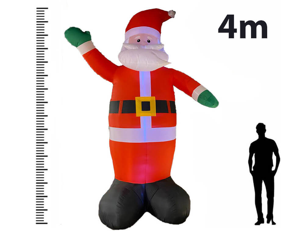 Εορταστική Διακόσμηση Μεγάλου Μεγέθους Inflatable Santa W Led 400Cm Dif000030