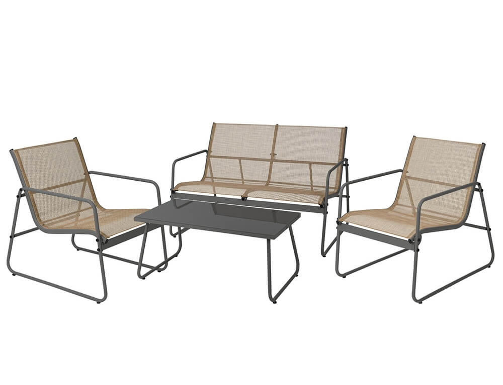 Έπιπλα Κήπου & Βεράντας Garden Furniture 4Pcs Anthracite Y06000590
