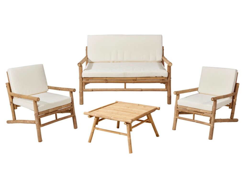 Έπιπλα Κήπου & Βεράντας Garden Furniture Set 4Pcs Bamb