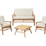 Έπιπλα Κήπου & Βεράντας Garden Furniture Set 4Pcs Bamb