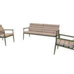 Έπιπλα Κήπου & Βεράντας Loungeset Harper Olive