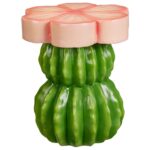Έπιπλα Κήπου & Βεράντας Side Table Flower 40Cm Pink