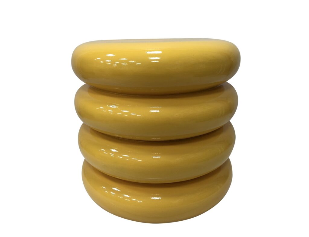 Έπιπλα Κήπου & Βεράντας Side Table Talum Mgo Yellow Ψ40X40,5Cm