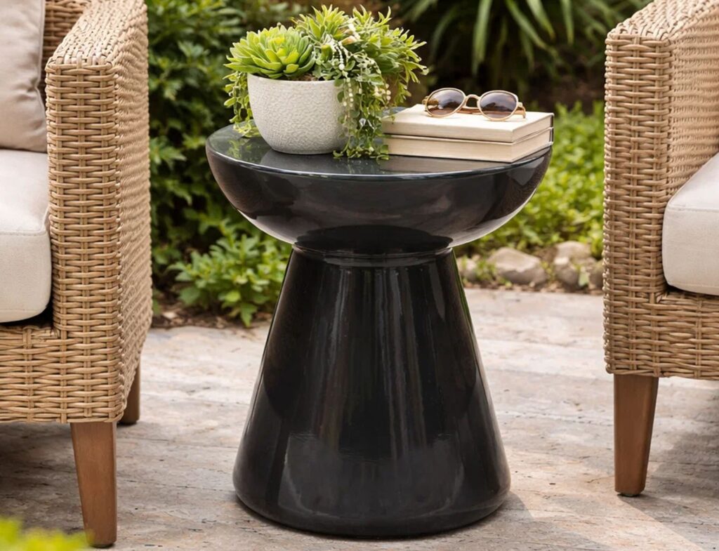 Έπιπλα Κήπου & Βεράντας Side Table Vei Mgo Grey Ψ40X40Cm