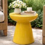 Έπιπλα Κήπου & Βεράντας Side Table Vei Mgo Yellow Ψ40X40Cm