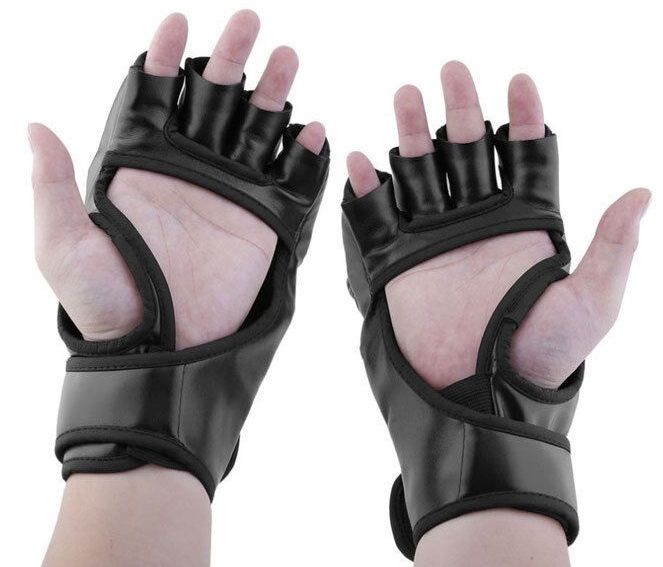 Γάντια πυγμαχίας κοφτά - 556662 - Black