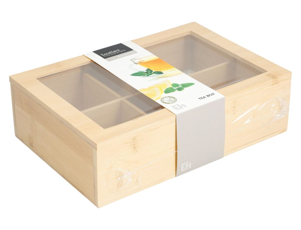 Για Το Τσάι Σας Tea Box Bamboo 24X16Xh7Cm 6 Co