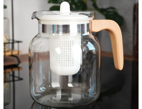 Για Το Τσάι Σας Teapot Glass 1500Ml White