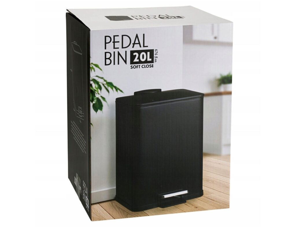 Κάδοι Απορριμάτων Pedal Bin Iron 20L Black Clr