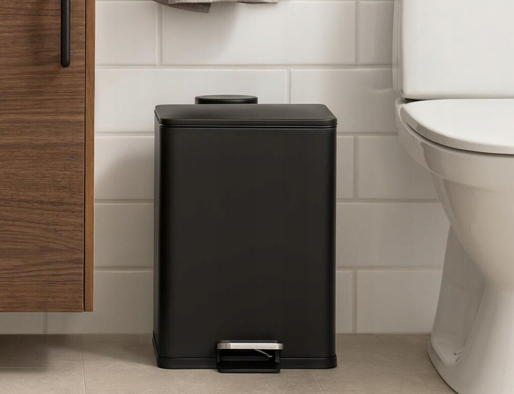 Κάδοι Απορριμάτων Pedal Bin Iron 20L Black Clr