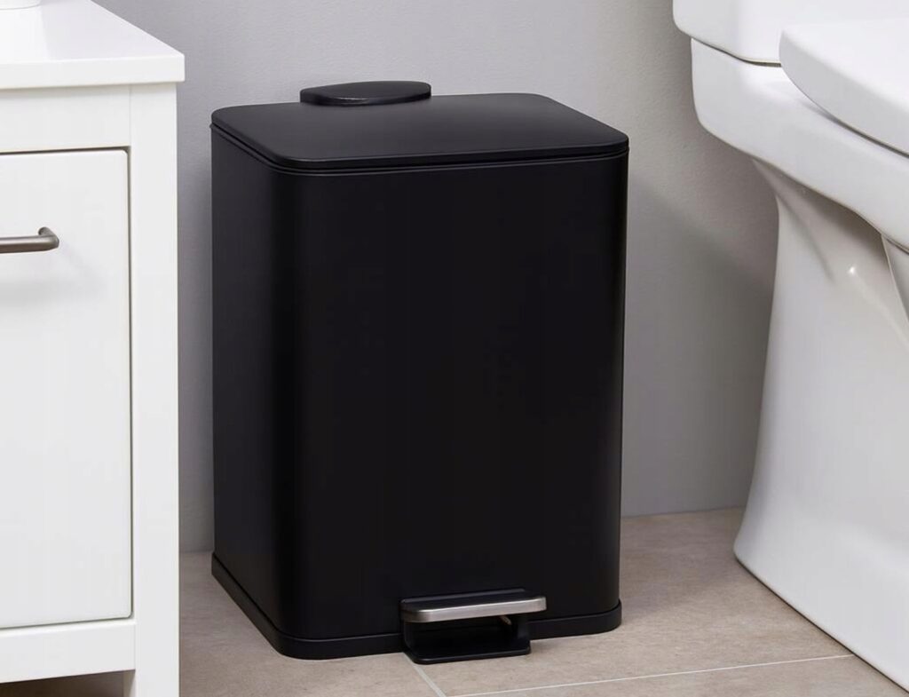 Κάδοι Απορριμάτων Pedal Bin Iron 20L Black Clr